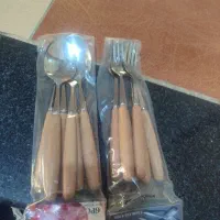 دو دست قاشق و چنگال نو اصل