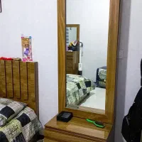 سرویس خواب چوبی دونفره|تخت و سرویس خواب|گرگان, |دیوار