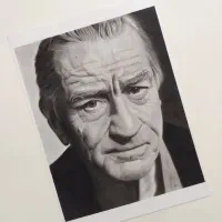 تابلوی سیاه قلم هایپررئال رابرت دنیرو|تابلو، نقاشی، عکس|تهران, فرحزاد|دیوار