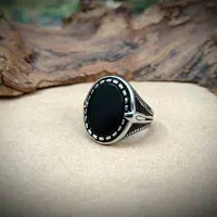 انگشتر مردانه استیل