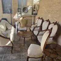 مبل سلطنتی 9نفره و3 عسلی و میز جلو مبلی 45 میلیون