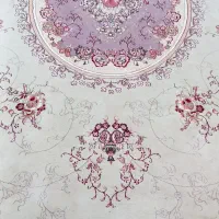 فرش کرم رنگ مخمل تمام نخ ۷۰۰ شانه|فرش|ری, حمزهآباد|دیوار