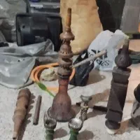 ۳ عددقلیون چوب سرخ وقلیون چوبش گردوهمش۸۰۰|صنایع دستی و سایر لوازم تزئینی|اسفراین, |دیوار