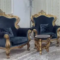 دوعدد مبل طلایی