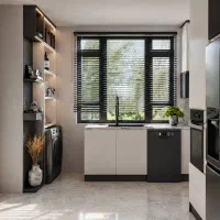 طراحی داخلی مدرن و کابینت  رندر رئال( تری دی مکس)