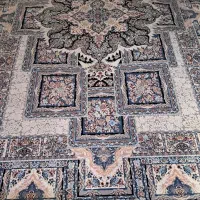 فرش زمرد ۴متری گل برجسته