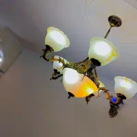 لوستر|لوستر و چراغ آویز|باغستان, |دیوار