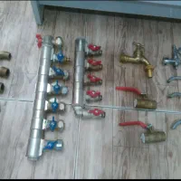 شیرآلات برنجی کلکتورفلکه|مصالح و تجهیزات ساختمان|مشهد, نیزه|دیوار