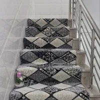 گبه لوزی طوسی مشکی فرش بزرگمهر|فرش|قم, زند آباد|دیوار