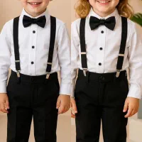 ست پیراهن و شلوار ساسبندی مجلسی بچگانه لباس بچگانه|کفش و لباس بچه|تهران, بهداشت|دیوار