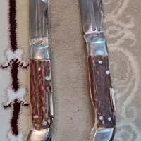 چاقو استاد حسن گوزن اصل یکی دونیم