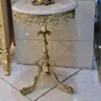 میز تلفن پایه برنزی