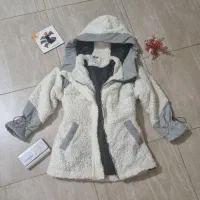 کاپشن پالتو بارونی هودی کت جین لی کتان تدی|لباس|تهران, ایران|دیوار