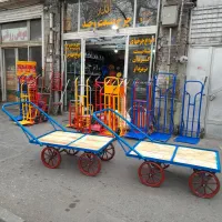 ۴ چرخ گاری چهار بار دستی حمل سنگین (تولیدات وحید)