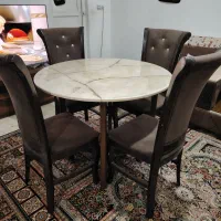 میزناهارخوری رزینی۴ نفره با ۴ عدد صندلی