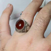 انگشتر نقره عقیق سرخ یمن طبیعی|جواهرات|تهران, امام زاده حسن|دیوار