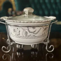 ظرف چینی وارمر دار