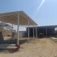 جوشکاری سیار اسکلت فلزی سایبان والپست نما