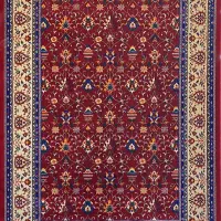 فرش قرمز لاکی جدید طرح دستباف کد 771100