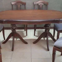 میز ۶ نفره باچوب راش|میز و صندلی غذاخوری|رباط‌کریم, رباط‌کریم|دیوار