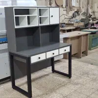 میز تحریر کتابخانه دار شلف فلزی صندلی گردان کد ۵۵۶