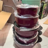 قابلمه ۱۰ پارچه و مایتابه رژمی گرانیت