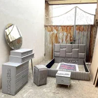 تخت و سرویس ۲نفره تک نفره کفی چوبی