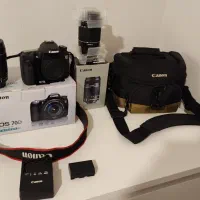 دوربین کانن ۷۰ دی canon 70D با همراه لنز اضافی