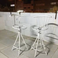 صندلی پایه بلند فلزی