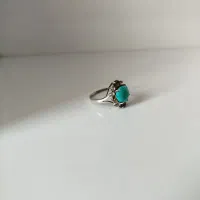 انگشتر نقره نگین فیروزه اصل|جواهرات|رامیان, |دیوار