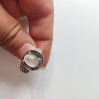 انگشتر نقره با سنگ در نجف اصل
