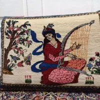 دو عدد پشتی (متکا) دستبافت کاملا سالم و نو سفارشی|پشتی|شهرکرد, |دیوار