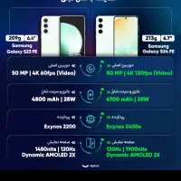 گوشی s24 fe نو|موبایل|ساوه, |دیوار