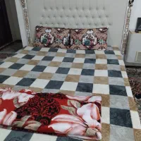 تخت دونفره با تشک طبی فنری سالم
