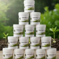 کود خانگی و زیر گلدانی سفید و قهوه ای