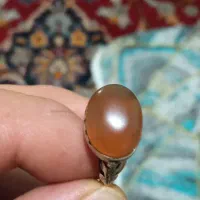 انگشترعقیق یمن. تراش یمن. رکاب دست ساز. نقره