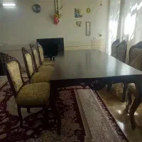 مبل سلطنتی ۹نفره همراه میز نهار خوری ۸نفره