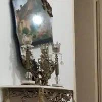 آینه وشمعدان برنزی