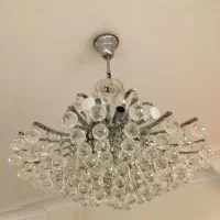 لوستر کریستالی به همراه دو عدد دیواری|لوستر و چراغ آویز|تهران, ونک|دیوار