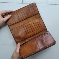 کیف پول چرم دست دوز|کیف، کفش، کمربند|ساوه, |دیوار