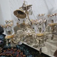 لوستر برنجی ۶ شاخه برنجی