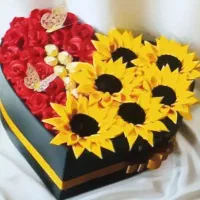 گل های روبانی|گل مصنوعی|یاسوج, |دیوار