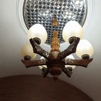 لوستر چوبی|لوستر و چراغ آویز|گلپایگان, |دیوار