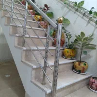 نصب نرده استاتیک استیل آلومینیوم چوبی|خدمات پیشه و مهارت|قزوین, |دیوار