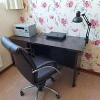 صندلی، میز مطالعه و فایل در حد نو