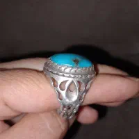 انگشتر فیروزه رکاب نقره