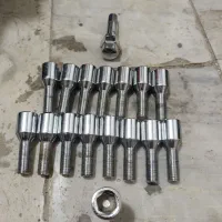 پیچ چرخ آلنی بلند استیل نونو استفاده نشده