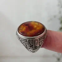 انگشتر بی نظیر حجر آتشین خونی عیار84 رکاب طهران