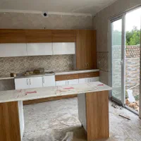 کابینت ترکیبی قهوه ای