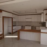 کابینت (بدنه mdf  درب هایگلاس )